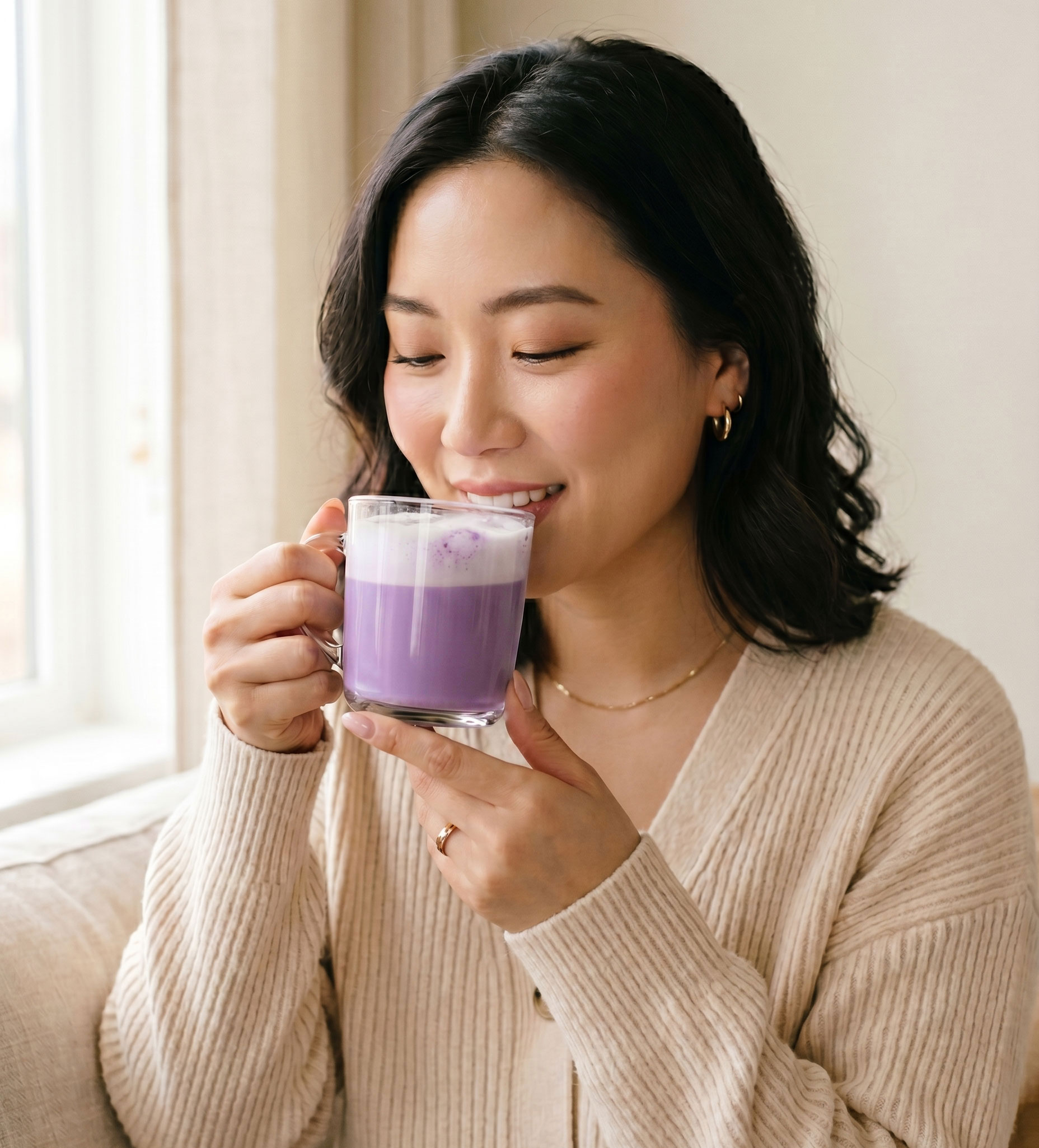 Dreamerful ube collagen latte